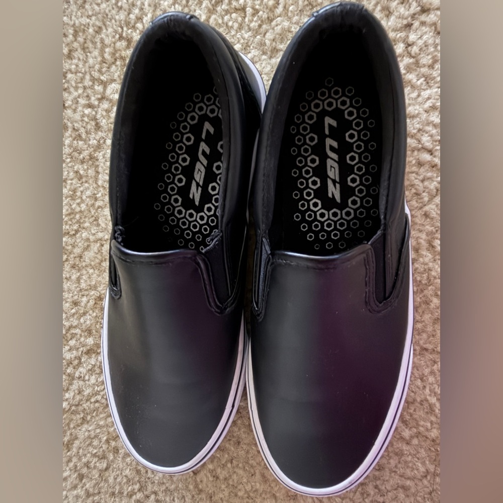 Lugz Black Slip-On Women's Loafers